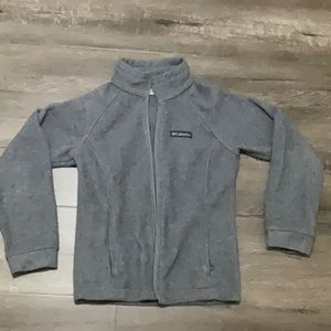 COLUMBIA-kids size M(10-12) grey jacket